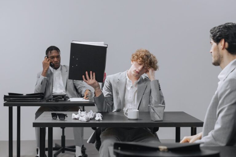 Men Sitting in the Office